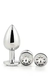 Набір анальних пробок Dream Toys Gleaming Love Silver Plug Set