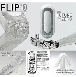 Мастурбатор Tenga Flip Zero інноваційний японський, 18 см (білий) - мініатюра 11