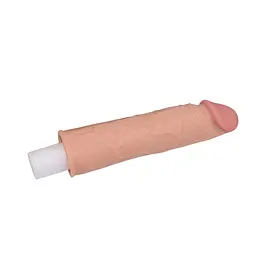 Насадка на пеніс Lovetoy Pleasure X-Tender 17 см тілесний - мініатюра 3