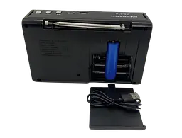 Акумуляторний радіоприймач Everton RT-816 з ліхтарем Bluetooth FM USB SD (1756375709) - мініатюра 4