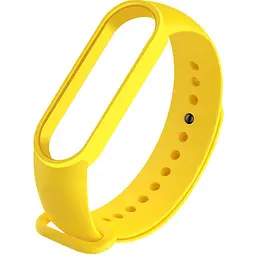 Ремінець для фітнес-браслета Lemfo для Xiaomi Mi Band 5, 6, 7 жовтий