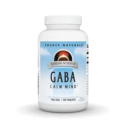 ГАМК Serene Science GABA 750 mg, 45 таблеток Source Naturals vit0004652