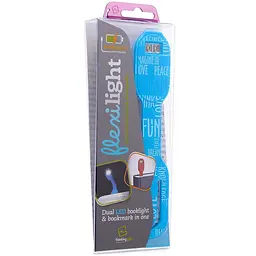 Закладка-ліхтарик Flexilight Rechargeable Класика Синій стиль 14.7x3.6x1.3 см блакитна (FLRBW) - мініатюра 4