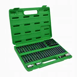 Професійний набір біт TORX, HEX, SPLINE, RIBE, SQ 60 од. TOPTUL GCAI6003 - мініатюра 2