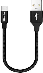 Кабель USB 2.0 AM/Type-C 0,25m ColorWay, 2.4А (CW-CBUC048-BK) Black