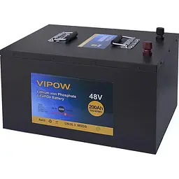 Акумулятор Vipow LiFePO4 48V (51.2V/200Ah/10240Wh) (LiFePO4512-200/100) [152897]