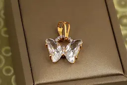 Кулон Xuping Jewelry Кришталевий метелик 1,5 см золотистий