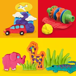 Набір для творчості Hasbro з масою для ліплення Play-Doh Land Air and Sea (F8788) - мініатюра 7