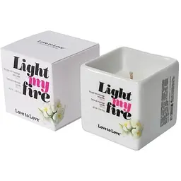 Масажна свічка Love To Love Light My Fire Monoi (80 мл) - мініатюра 3