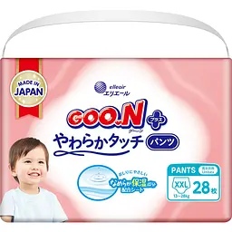 Трусики-підгузки Goo.N Plus ХXL (13-25 кг) 28 шт. для дітей унісекс (21000634)