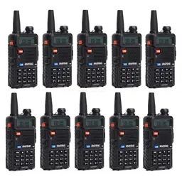 Портативна рація Baofeng UV-5R Black Ten Pack комплект 10 шт (2200000758972)