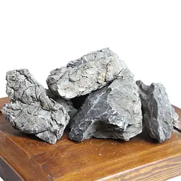 Декор для акваріума Quarz Natural Black чорний кварц, 4–6 кг