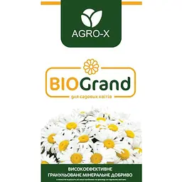 Гранульоване мінеральне добриво Agro-x BIOGrand БІОГранд для садових квітів 1 кг (47937) - мініатюра 2