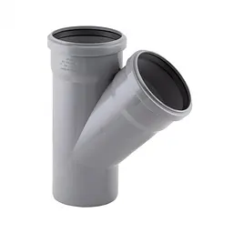 Трійник PPR каналізаційний TA Sewage 110, 45° TASTRPP45110 - мініатюра 1