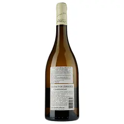 Вино Les Hauts De L'espourtel Chardonnay IGP Pays D'Oc, біле, сухе, 0,75 л - мініатюра 2