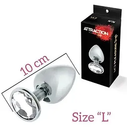 Анальна пробка з кристалом Mai Attraction Toys №74 - мініатюра 2