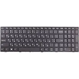 Клавіатура для ноутбука LENOVO Ideapad 110-15Isk чорний, чорний фрейм (KB313075)