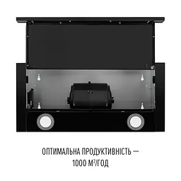 Витяжка телескопічна PERFELLI TL 6622 BL 1000 LED - мініатюра 8