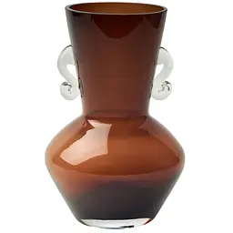 Ваза для квітів MBM Home Дафна 155х235 мм темно-бурштинова (VB-08 L DARK AMBER)