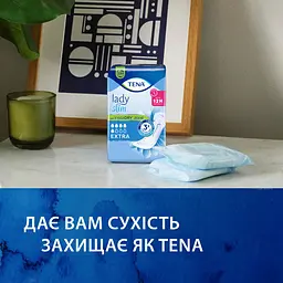 Урологічні прокладки Tena Lady Slim Extra 5 крапель 10 шт. - мініатюра 7