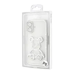 Чохол Shining Bear Case Protected Camera iPhone 16 Silver - мініатюра 2