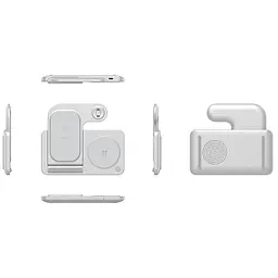 БЗП Wi-W020 3 in 1 Wireless Charger White Wiwu teh0029900 - мініатюра 2
