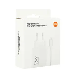 Мережевий зарядний пристрій XiaomiWall Charger 33W with Type-C Cable BHR9956EU White - мініатюра 2