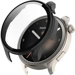 Чохол-накладка DK Пластик Gloss Glass Full Cover для Xiaomi Amazfit Balance (A2286) (black)