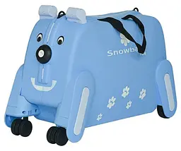 Дитяча валіза маленька S Snowball 73102 Цуценя поліпропілен Блакитний