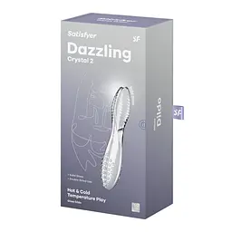 Двосторонній скляний ділдо Satisfyer Dazzling Crystal 2 Transparent - мініатюра 6