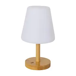 Ліхтар Bo-Camp Cambridge Rechargeable 200 Lumen Bamboo/White (5818792) - мініатюра 2