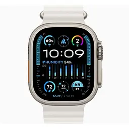 Смарт-годинник Apple Watch Ultra 2 GPS + Cellular 49mm Titanium Case with White Ocean Band (MREJ3) - мініатюра 2