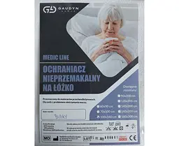 Простирадло непромокає на гумці Блакитний GaudynGroup 120 х 200 см med0001431