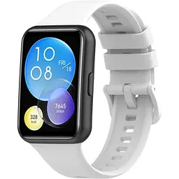 Ремінець DK для Huawei Watch Fit 2 Silicone Sport Full Light Classic (white) - мініатюра 2