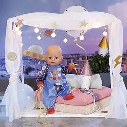 Одяг для ляльки Baby Born Святковий комбінезон синій (831090-2) - мініатюра 5
