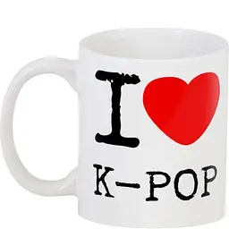 Кухоль GeekLand I love K-Pop.050 330 мл білий - мініатюра 3