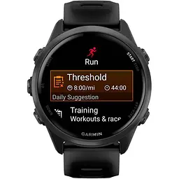 Смарт-годинник Garmin Forerunner 570 42mm Slate Gray Aluminum with Translucent Black/Black Band (010-02970-00) [138716] - мініатюра 6