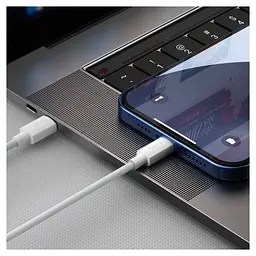 Кабель Baseus Simple Wisdom Data Cable Kit USB-C to Lightning PD 20W 1.5m (TZCATLZJ-02) White (2 шт) [54151] - мініатюра 2