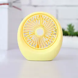 Портативний вентилятор настільний "DianDi Mini Fan SQ1978" Жовтий, usb вентилятор акумуляторний (ST) - мініатюра 5