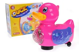 Интерактивная музыкальная игрушка Утенок, световые эффекты Dynamic Little Duck W248-11, в коробке р.16,3x10,1x14 см YG Toys
