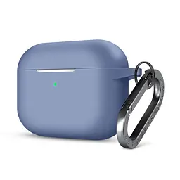 Силіконовий чохол для навушників Apple AirPods Pro, Hang Case, фіолетовий, ультратонкий захисний кейс товщиною 2 мм, захист від подряпин, пилу та ударів, компактний, з карабіном для кріплення, ArmorStandart (ARM56062)