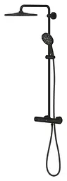 Душова система з термостатом для настінного монтажу Grohe Rainshower Smartactive 310 22119KF0, Чорний матовий - мініатюра 4