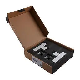 Набір кран напівоборотний кутовий з американкою Solomon Lux 1/2″ Cube White 8888 (2шт.) 000021914 - мініатюра 8