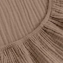 Простирадло на резинці муслін Cosas Brown 200х200х20 см (019Muslin_Brown_200x200x20) - мініатюра 4