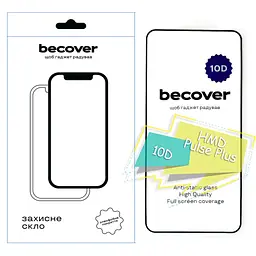 Скло захисне BeCover HMD Pulse Plus 10D Black (713172)
