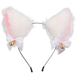 Косплей аксесуар Cat ears Котячі вушка білі AC CE 04