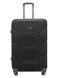 Валіза велика L пластикова Carbon 147C 115л Чорна