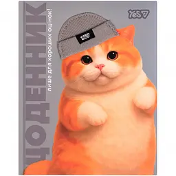 Щоденник шкільний Yes Chunky Cat A5 40 аркушів твердий (911720)