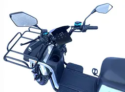 Електроскутер Вантажний з двома великими багажниками Crosser MAX PRO (1200W  72V 24Ah) Сірий - мініатюра 5