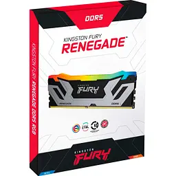 Модуль пам'яті для комп'ютера DDR5 48GB 8400 MHz Renegade RGB Silver XMP Kingston Fury (ex.HyperX) (KF584CU40RSAK2-48) - мініатюра 3